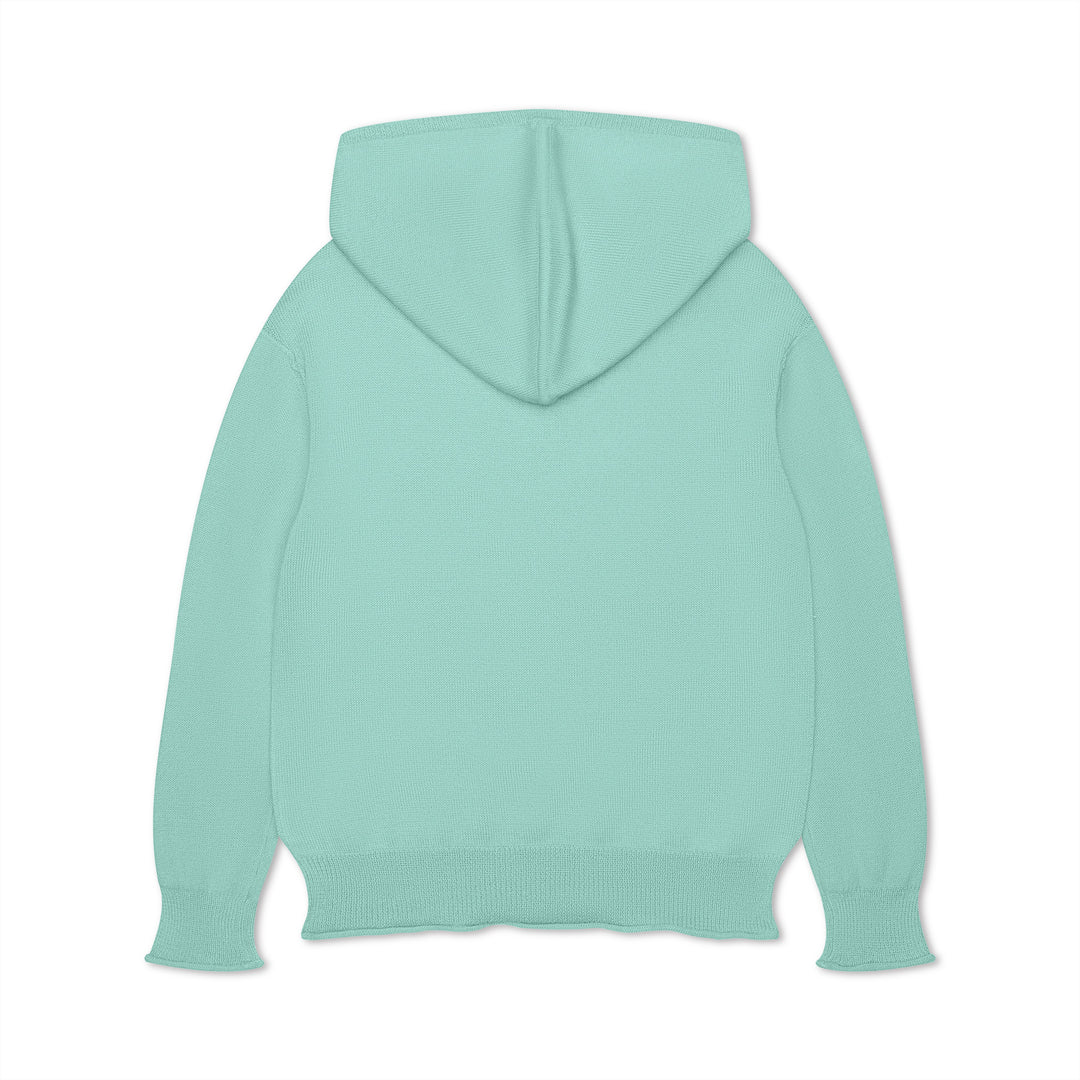Cotton Cashmere Hoodie Sweater (Sea Glass Blue)