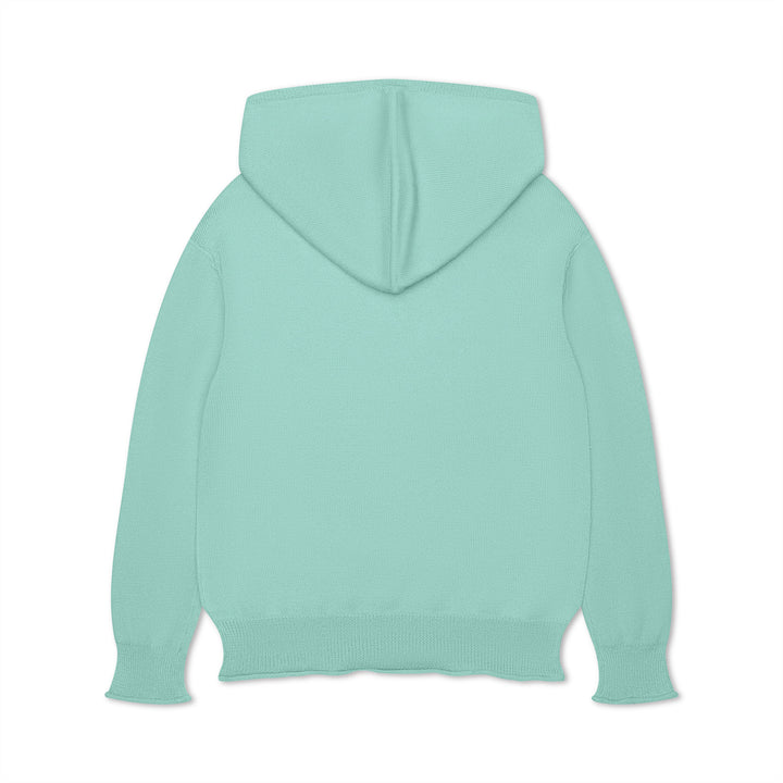 Cotton Cashmere Hoodie Sweater (Sea Glass Blue)