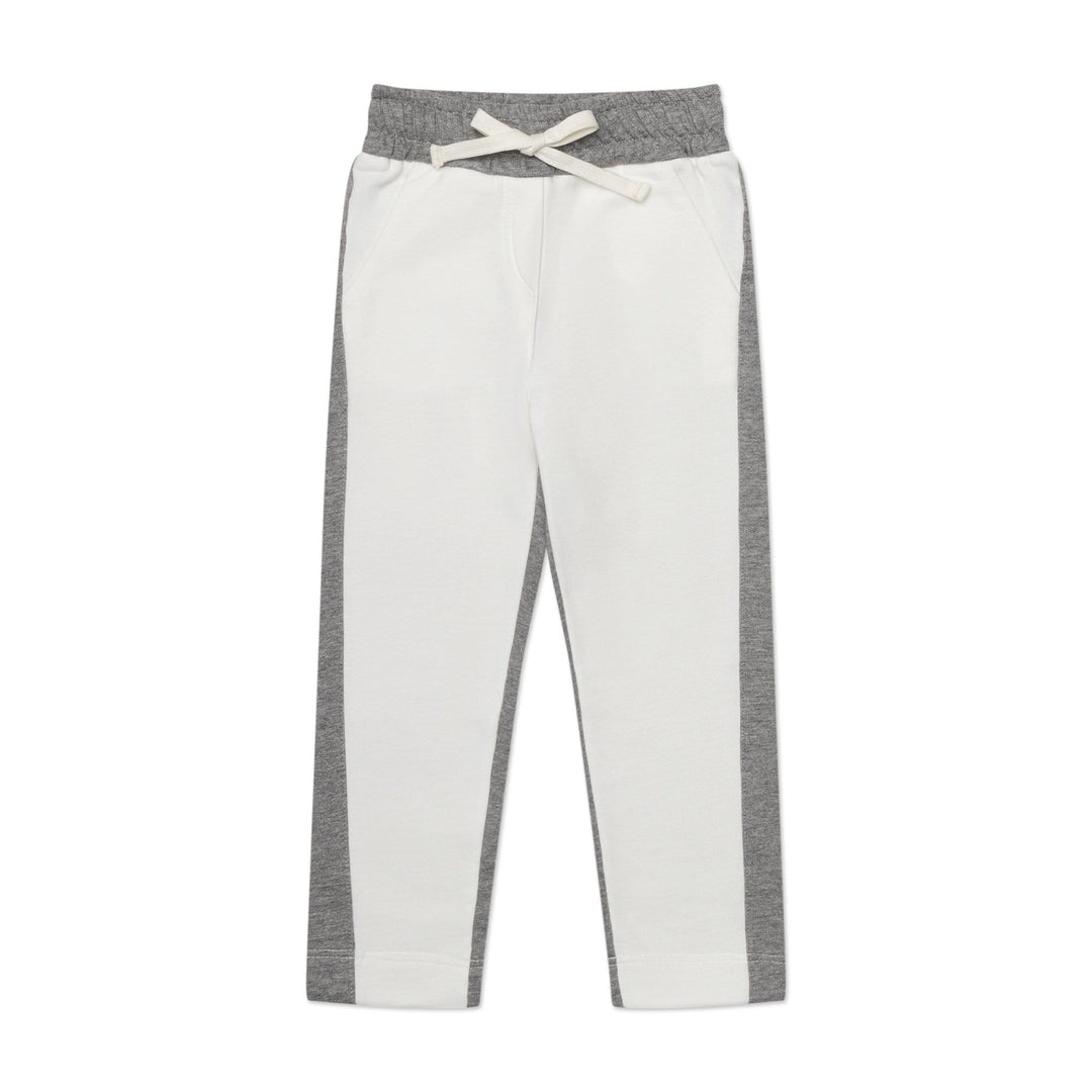 Firebird Bottoms Colorblock Fleece Joggers Made in NYC and LA Unisex 100 Percent Organic Kids Clothes