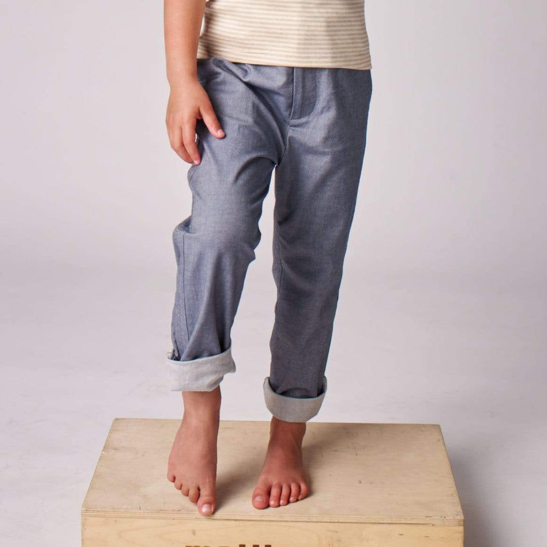 Kids pants. Hip and stylish, 100% organic cotton denim. Made in NYC. Unisex.