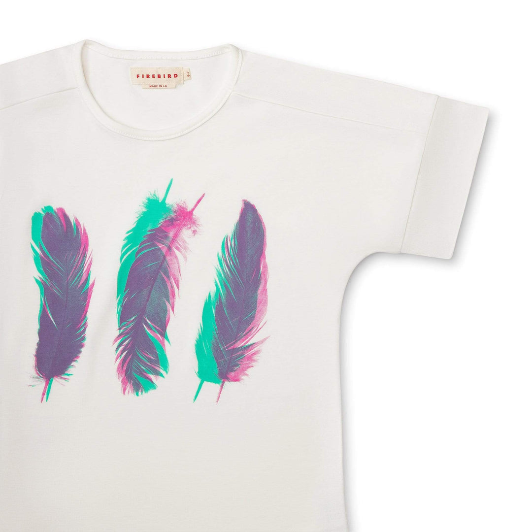One of our favorite girls graphic tees. Made from 100% organic cotton fabric, cut and sewn in LA.
