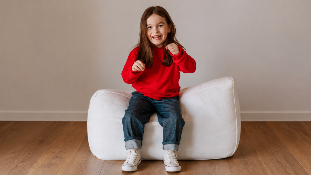 Cashmere Blend Hoodie (Bright Red) by Firebird Kids