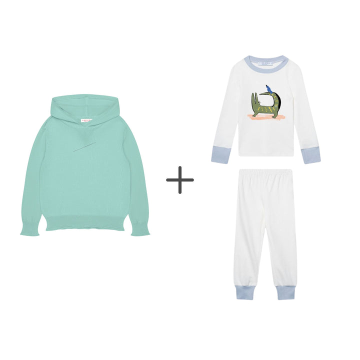 Pajamas + Cashmere Blend Hoodie