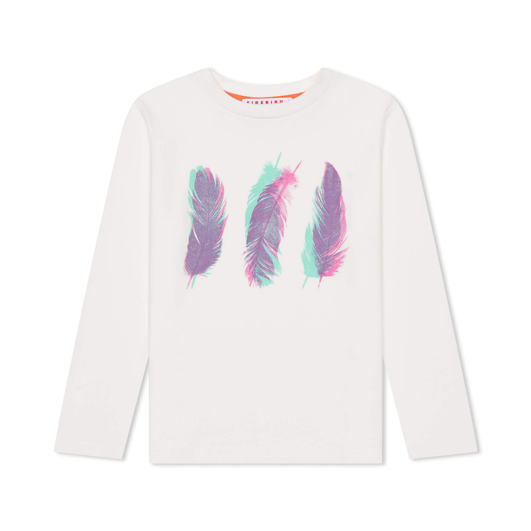 Kids white long sleeve shirt