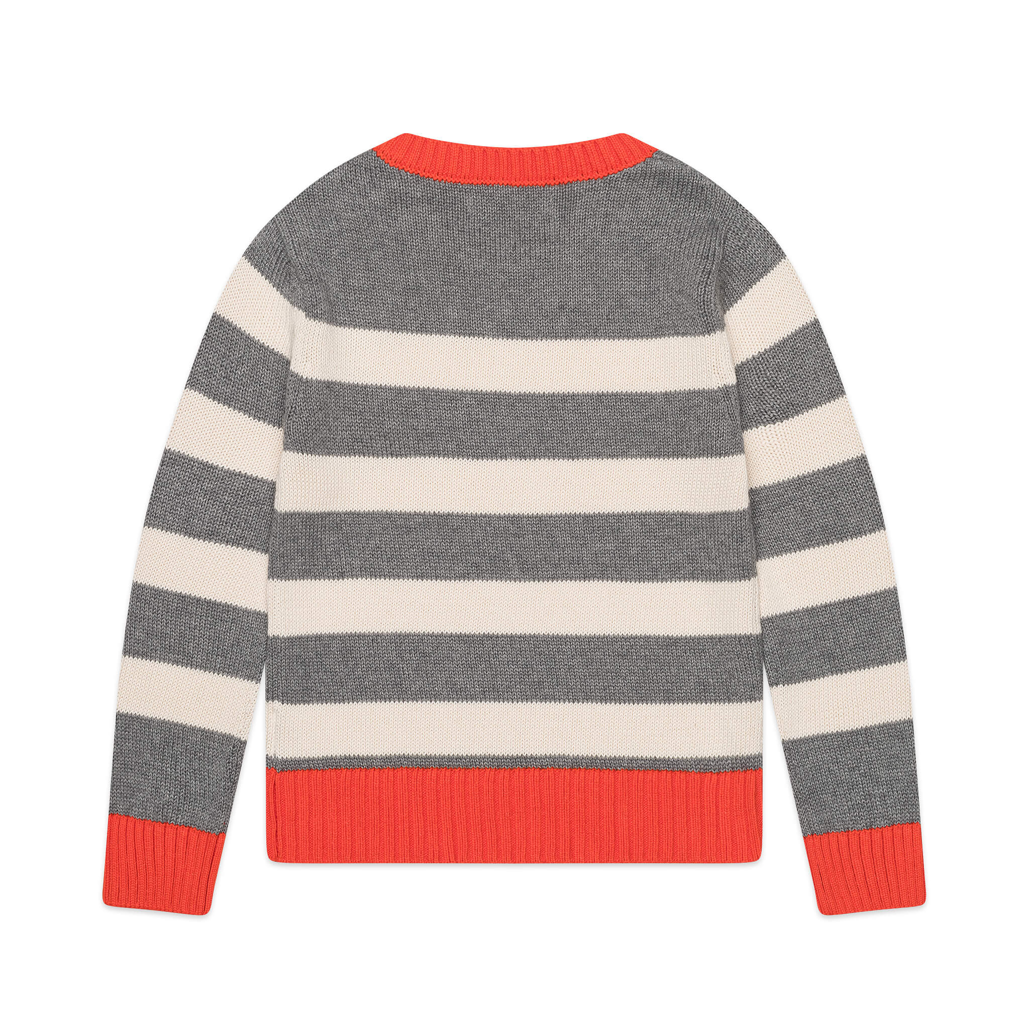 Red Striped Crewneck Sweater