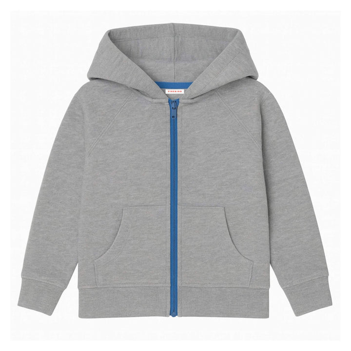 Kids Fleece Zip Hoodie (Gray)
