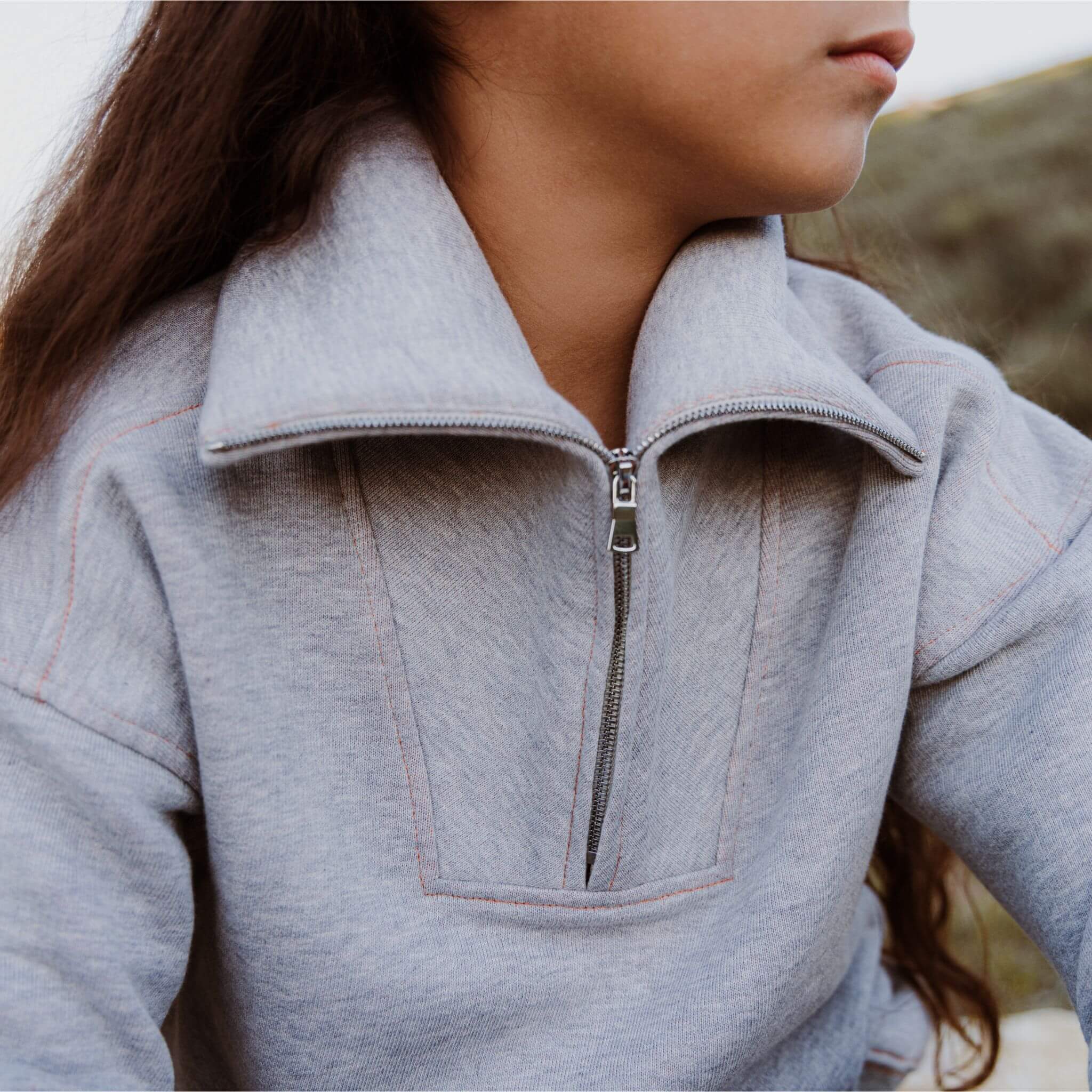 Buy Half-Zip-Mockneck-Sweatshirt | Unisex Organic Cotton – Firebird