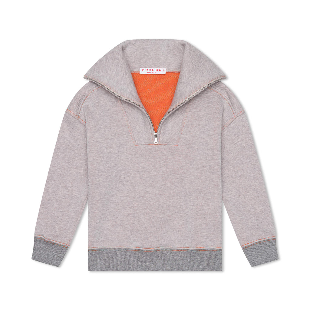 Buy Half-Zip-Mockneck-Sweatshirt | Unisex Organic Cotton – Firebird